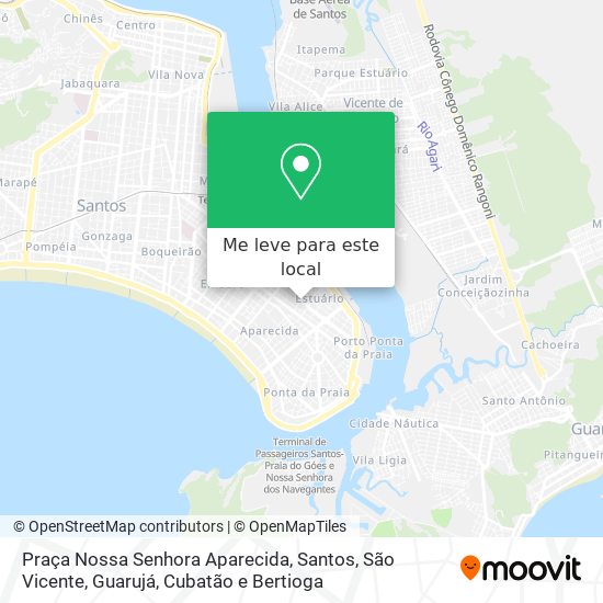 Praça Nossa Senhora Aparecida mapa