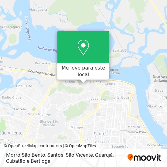 Morro São Bento mapa