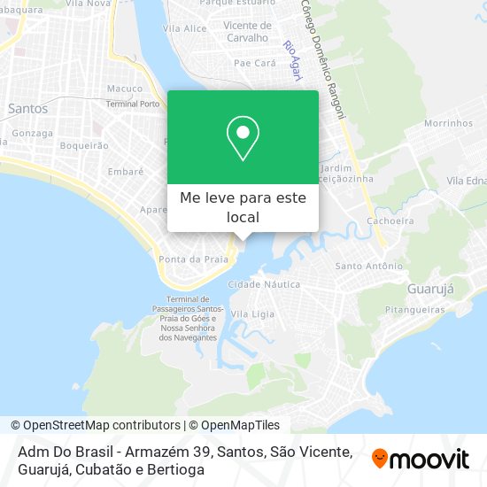 Adm Do Brasil - Armazém 39 mapa