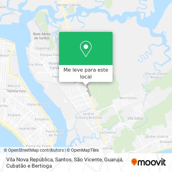 Vila Nova República mapa