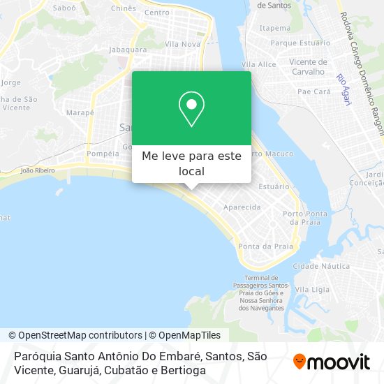 Paróquia Santo Antônio Do Embaré mapa