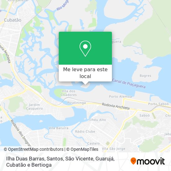 Ilha Duas Barras mapa