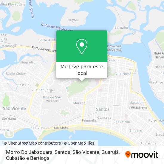 Morro Do Jabaquara mapa