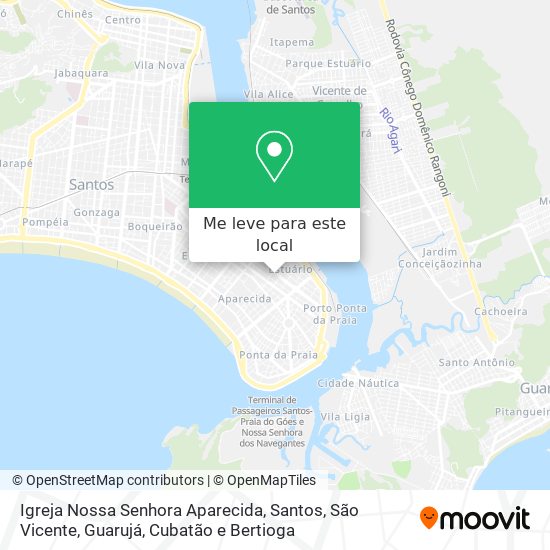 Igreja Nossa Senhora Aparecida mapa