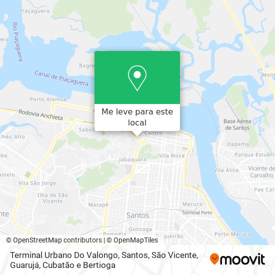 Terminal Urbano Do Valongo mapa