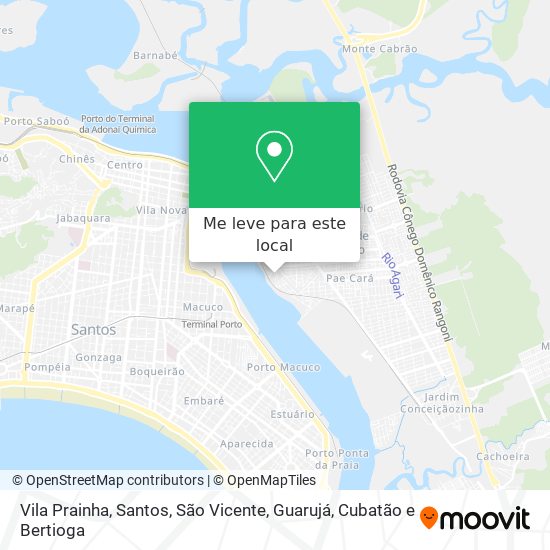 Vila Prainha mapa