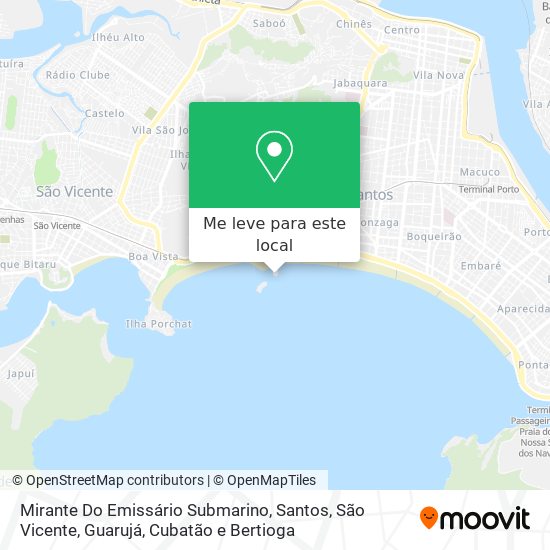 Mirante Do Emissário Submarino mapa