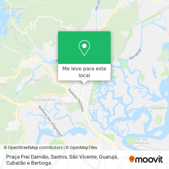 Praça Frei Damião mapa