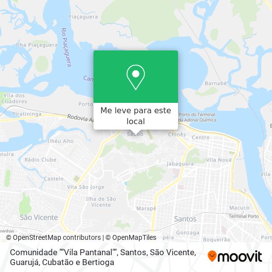 Comunidade ""Vila Pantanal"" mapa