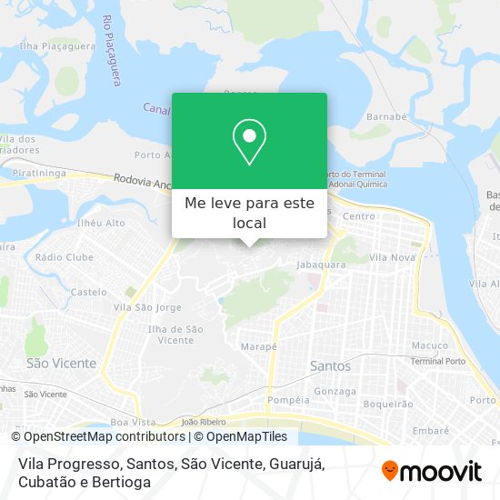 Vila Progresso mapa