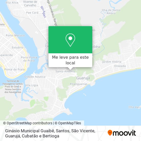 Ginásio Municipal Guaibê mapa