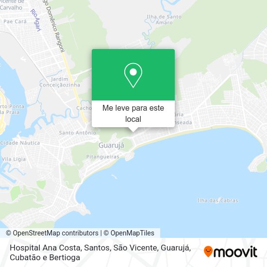 Hospital Ana Costa mapa