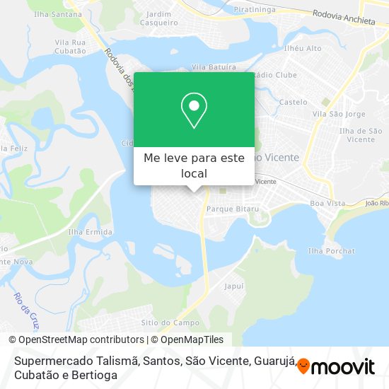 Supermercado Talismã mapa