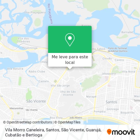 Vila Morro Caneleira mapa