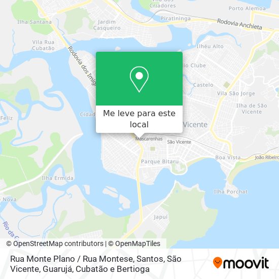 Rua Monte Plano / Rua Montese mapa