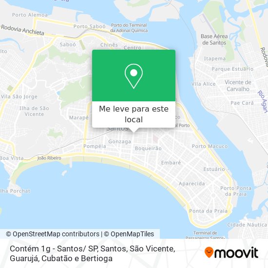 Contém 1g - Santos/ SP mapa