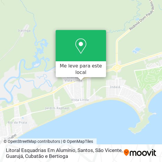 Litoral Esquadrias Em Alumínio mapa