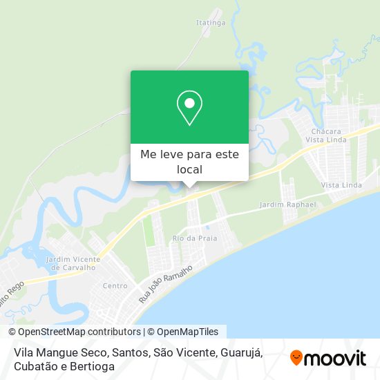 Vila Mangue Seco mapa