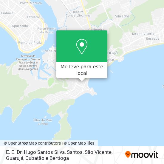 E. E. Dr. Hugo Santos Silva mapa