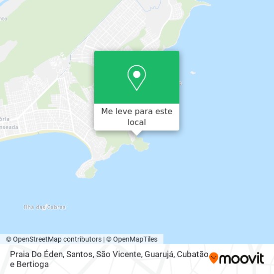 Praia Do Éden mapa
