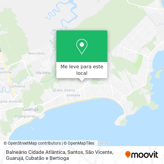 Balneário Cidade Atlântica mapa