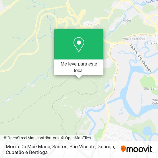 Morro Da Mãe Maria mapa