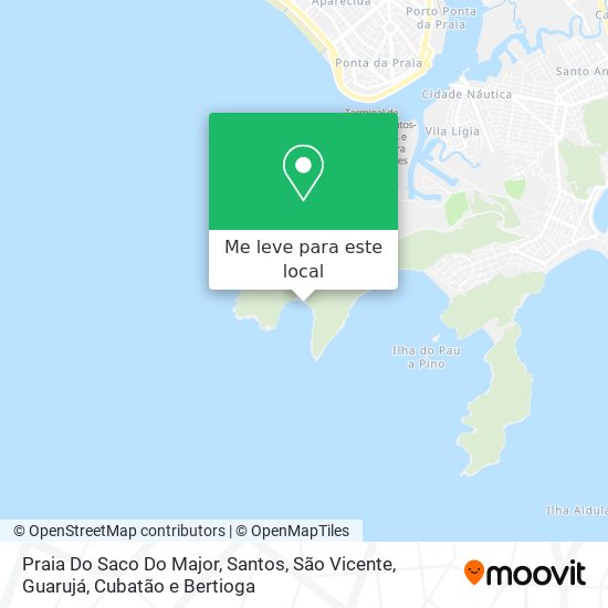 Praia Do Saco Do Major mapa