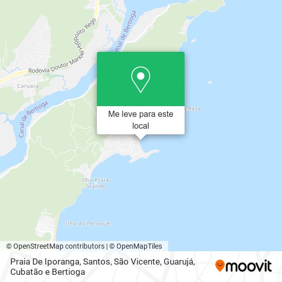 Praia De Iporanga mapa