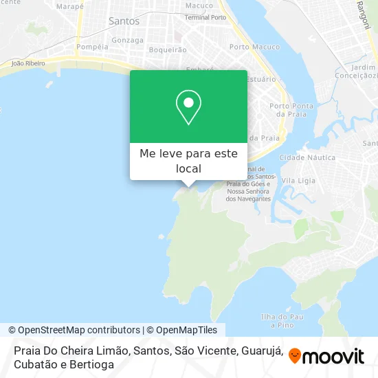 Praia Do Cheira Limão mapa