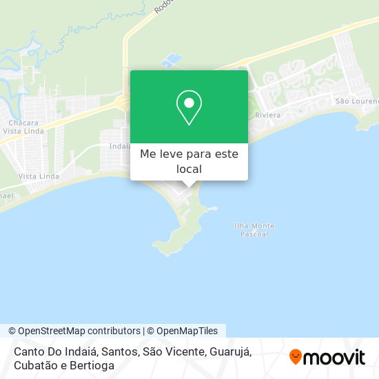 Canto Do Indaiá mapa