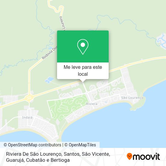 Riviera De São Lourenço mapa
