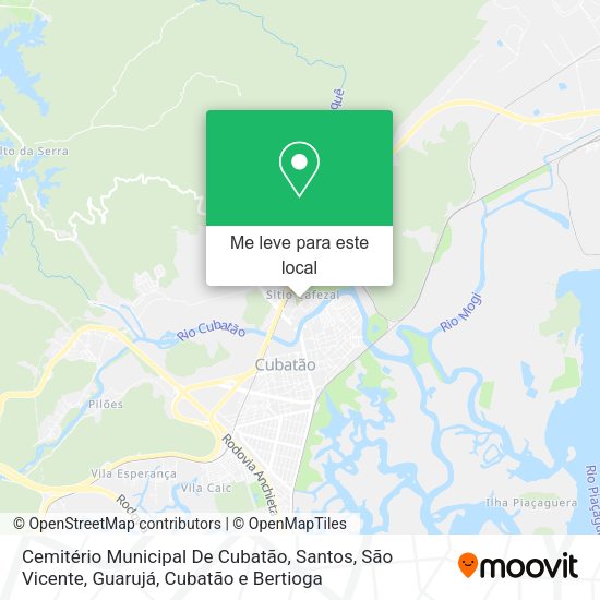 Cemitério Municipal De Cubatão mapa