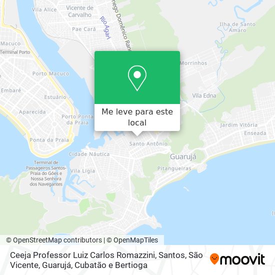 Ceeja Professor Luiz Carlos Romazzini mapa