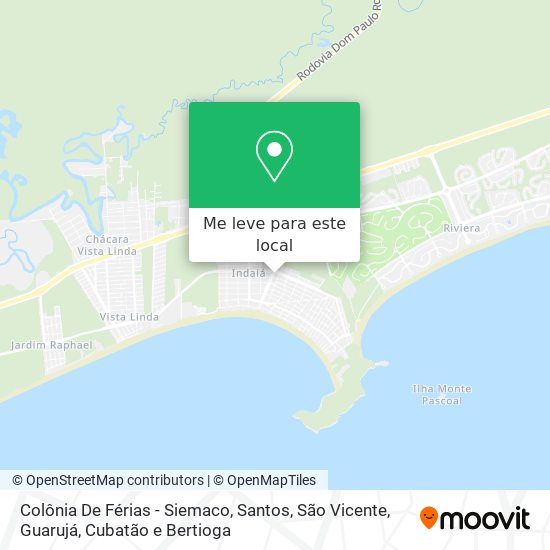 Colônia De Férias - Siemaco mapa