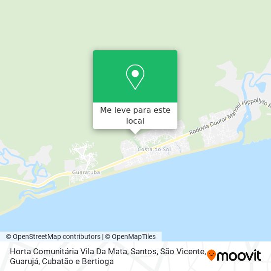 Horta Comunitária Vila Da Mata mapa