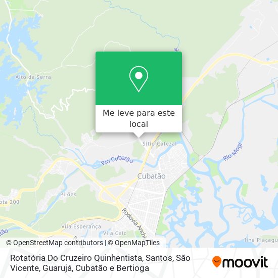 Rotatória Do Cruzeiro Quinhentista mapa