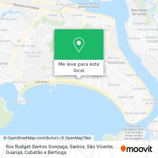 Ibis Budget Santos Gonzaga mapa