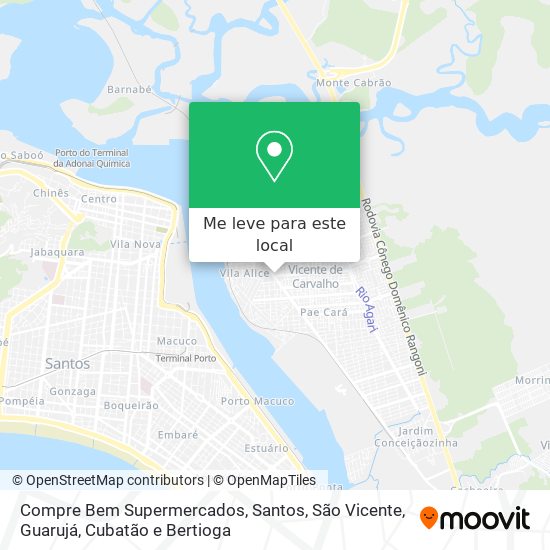 Compre Bem Supermercados mapa