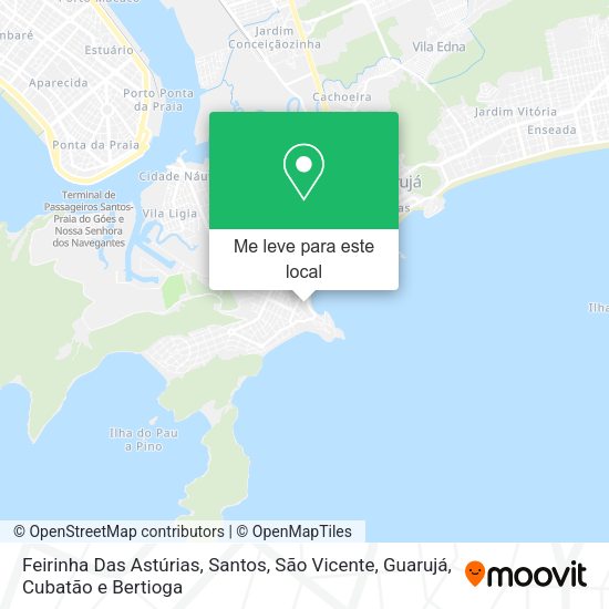 Feirinha Das Astúrias mapa