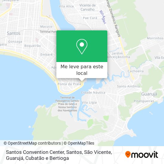 Santos Convention Center mapa