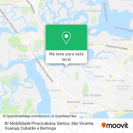 Br Mobilidade Piracicabana mapa