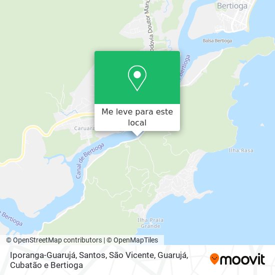 Iporanga-Guarujá mapa