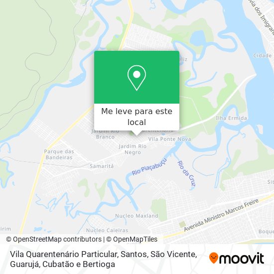 Vila Quarentenário Particular mapa
