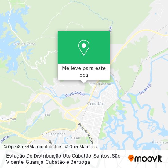 Estação De Distribuição Ute Cubatão mapa