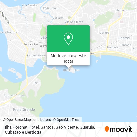 Ilha Porchat Hotel mapa