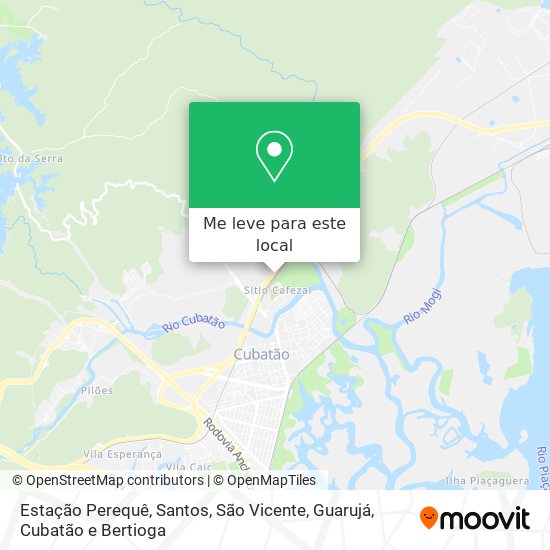 Estação Perequê mapa