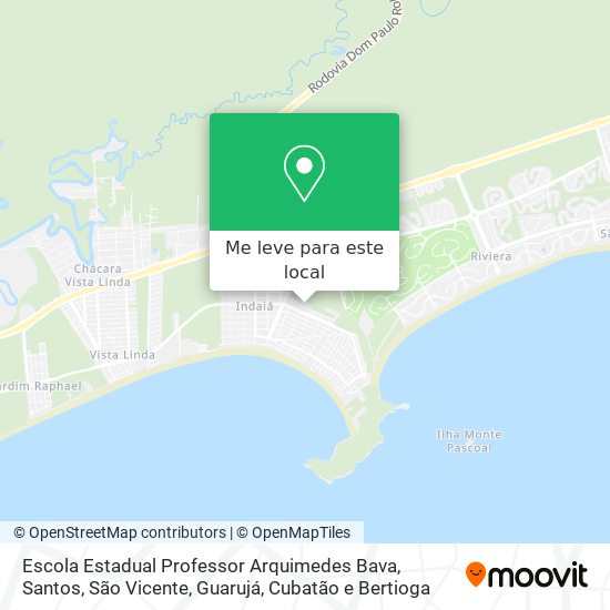 Escola Estadual Professor Arquimedes Bava mapa