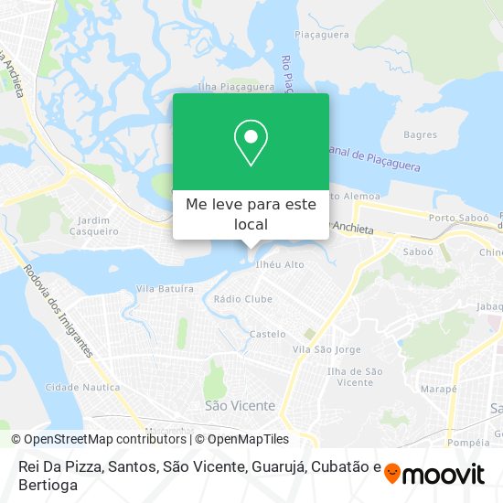 Rei Da Pizza mapa