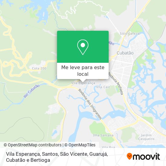 Vila Esperança mapa