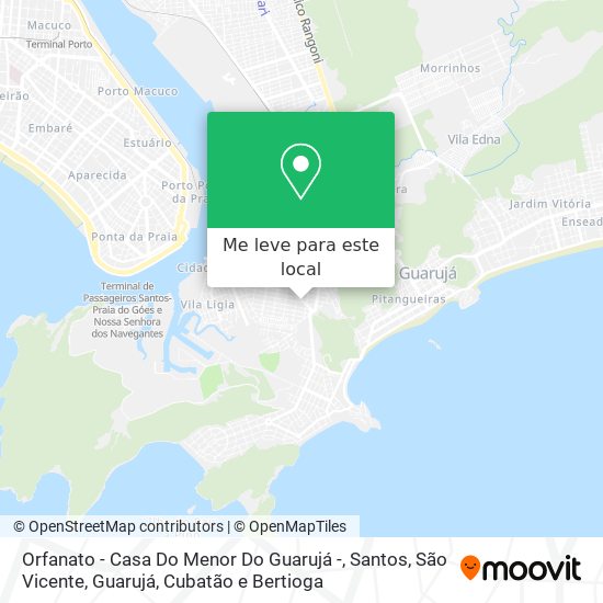 Orfanato - Casa Do Menor Do Guarujá - mapa